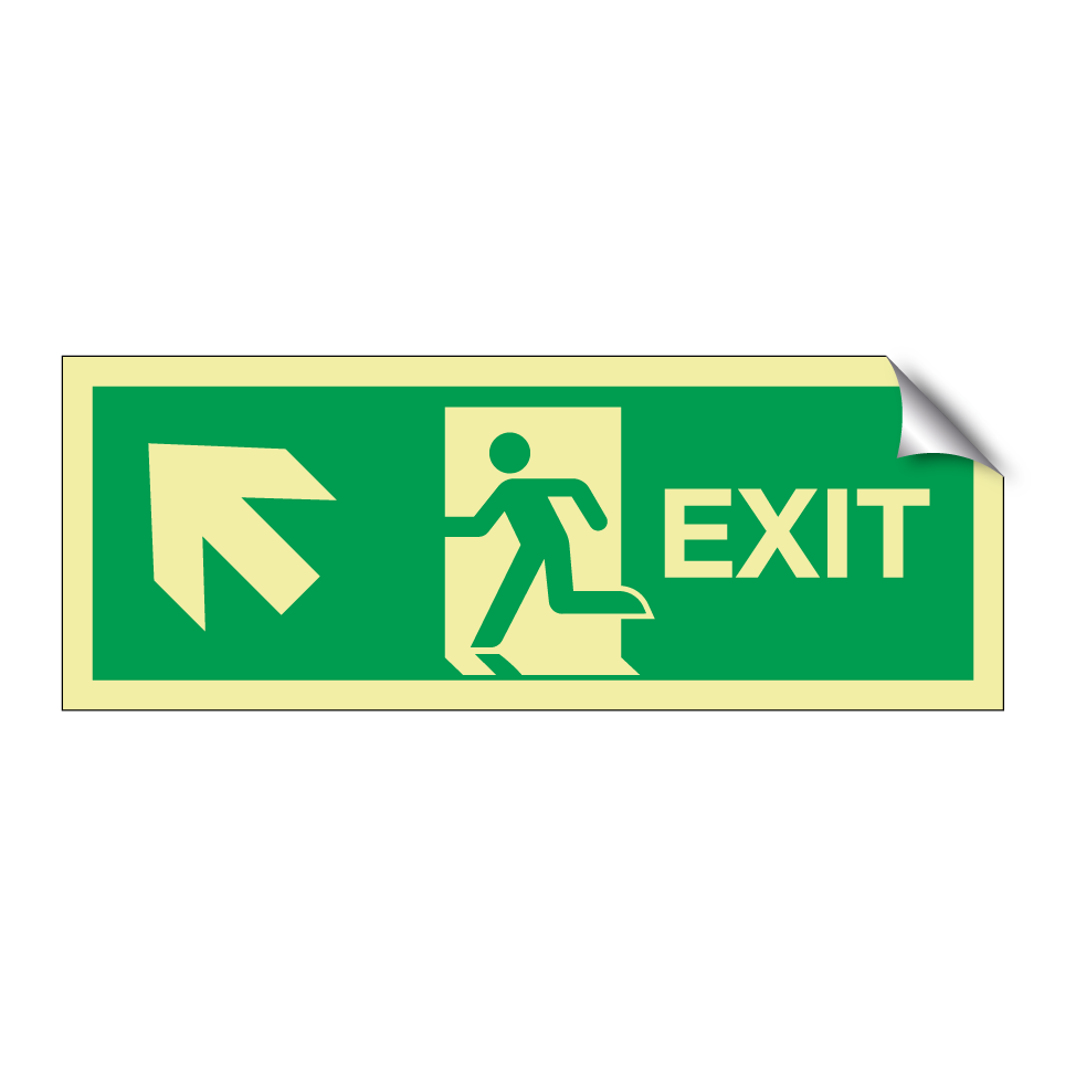 Exit up left