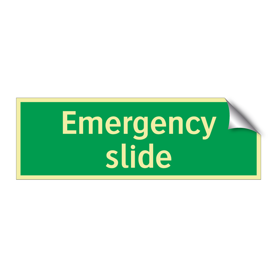 Emergency slide