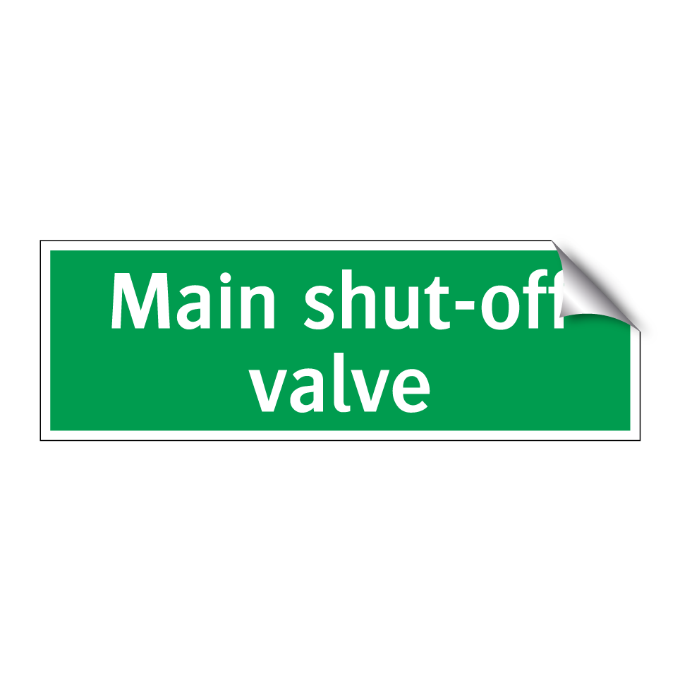 Main shut-off valve