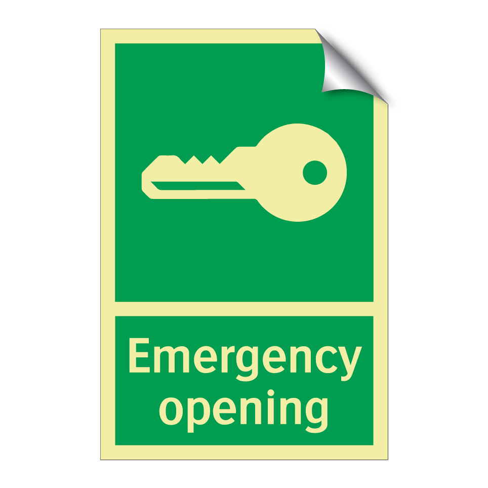 Emergency opening