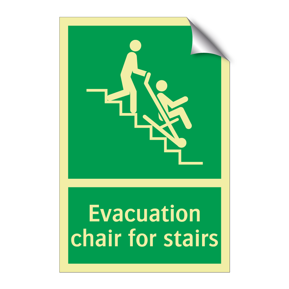 Evacuation chair for stairs