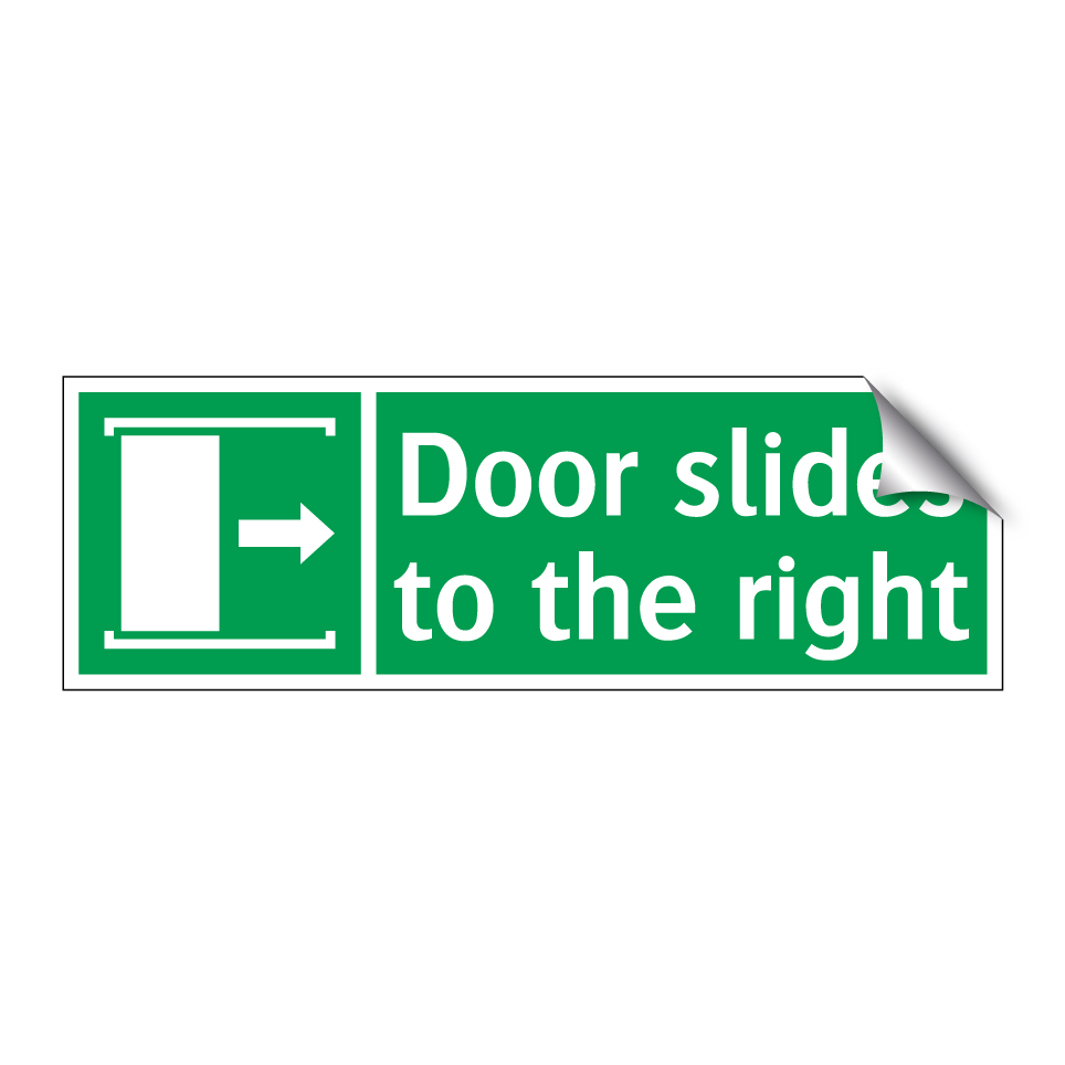 Door slides to the right