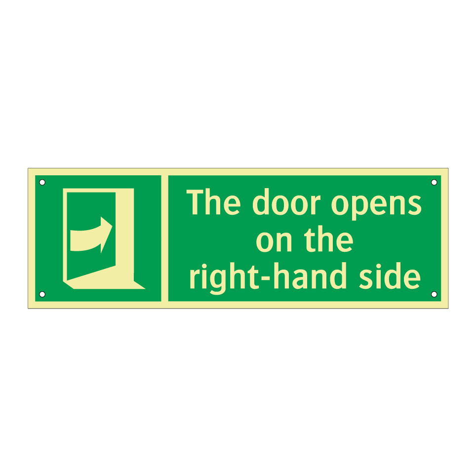 The door opens on the right-hand side