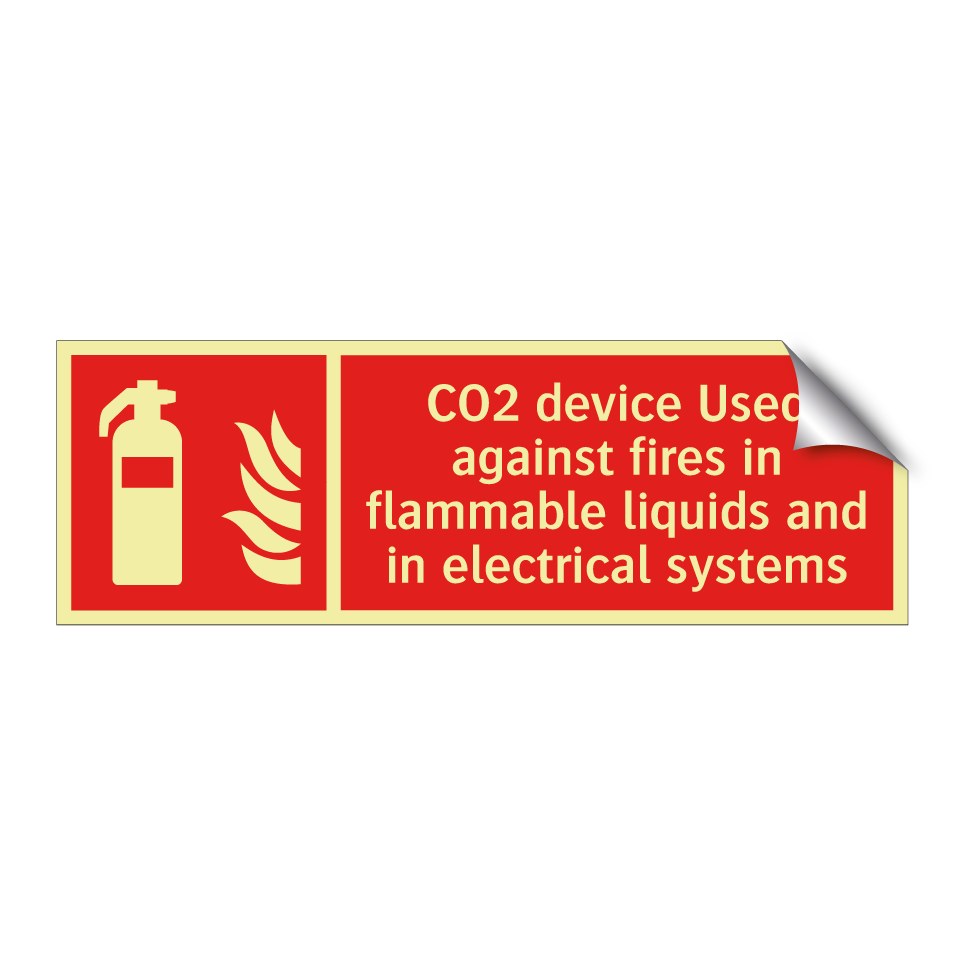 CO2 device Used against fires in flammable liquids and in electrical systems
