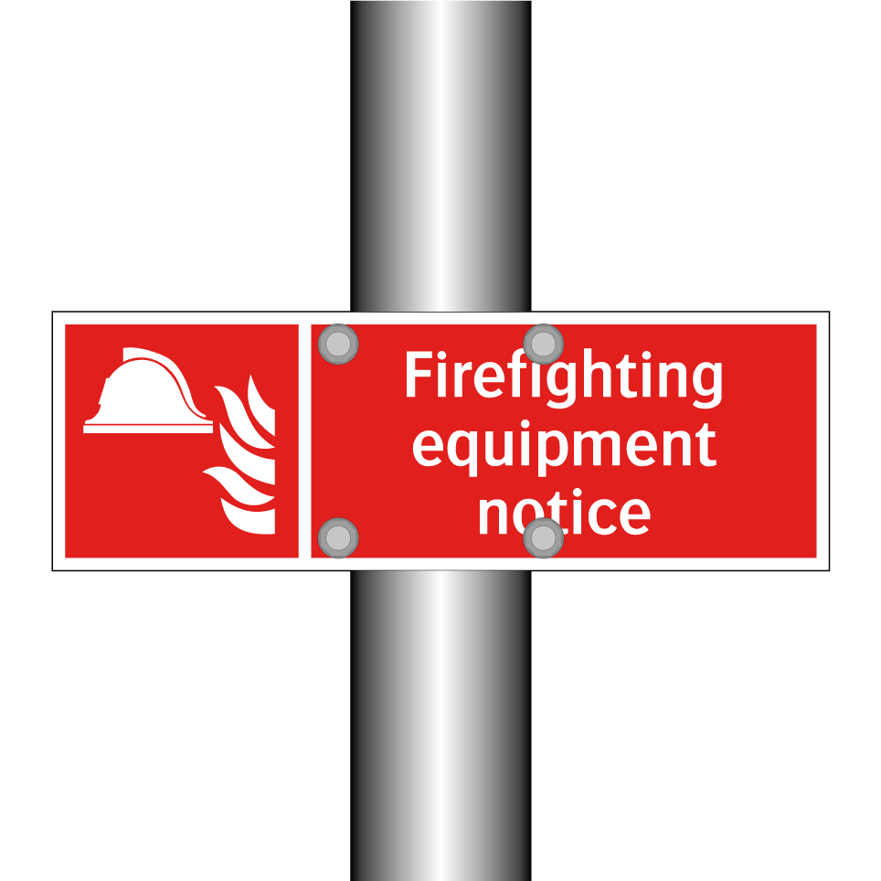 Firefighting equipment notice
