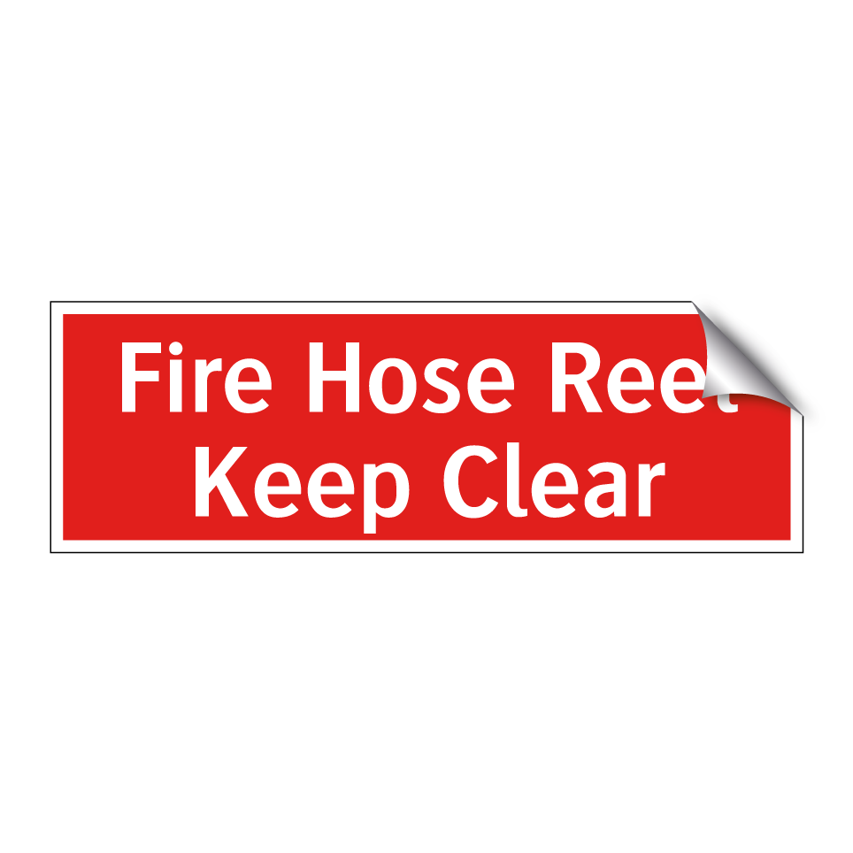 Fire Hose Reel Keep Clear