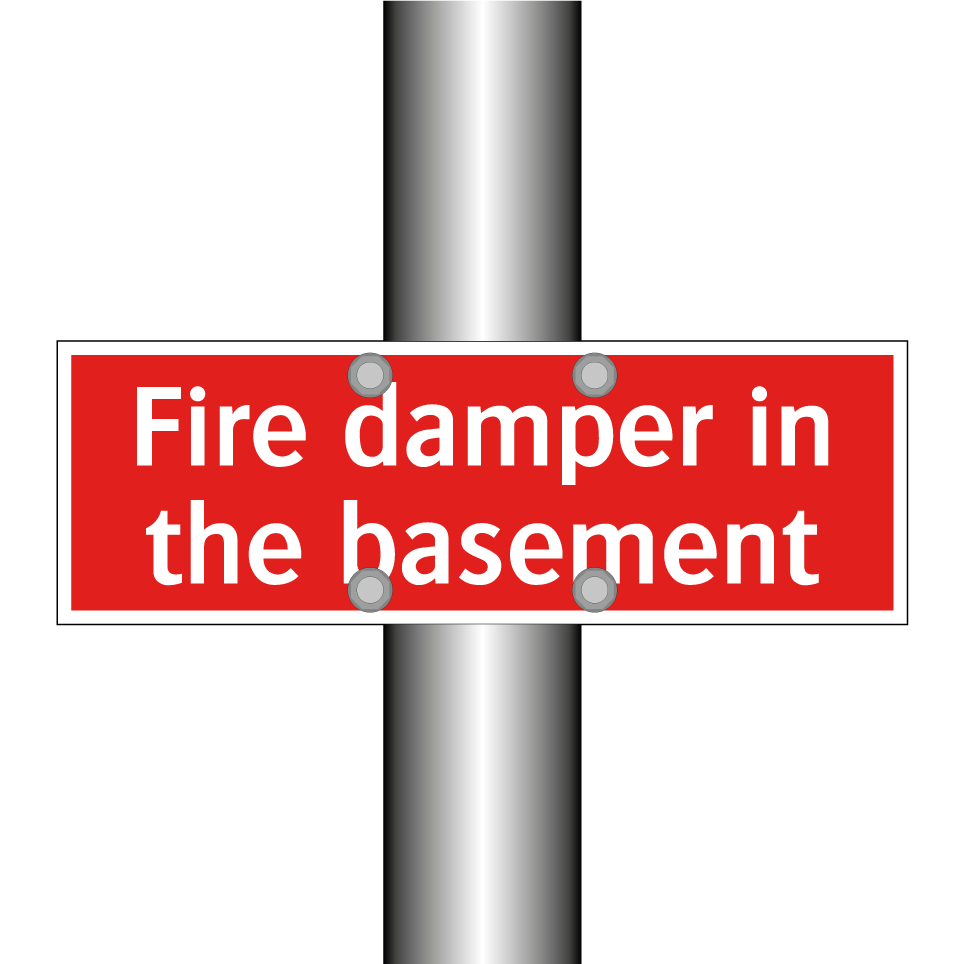 Fire damper in the basement