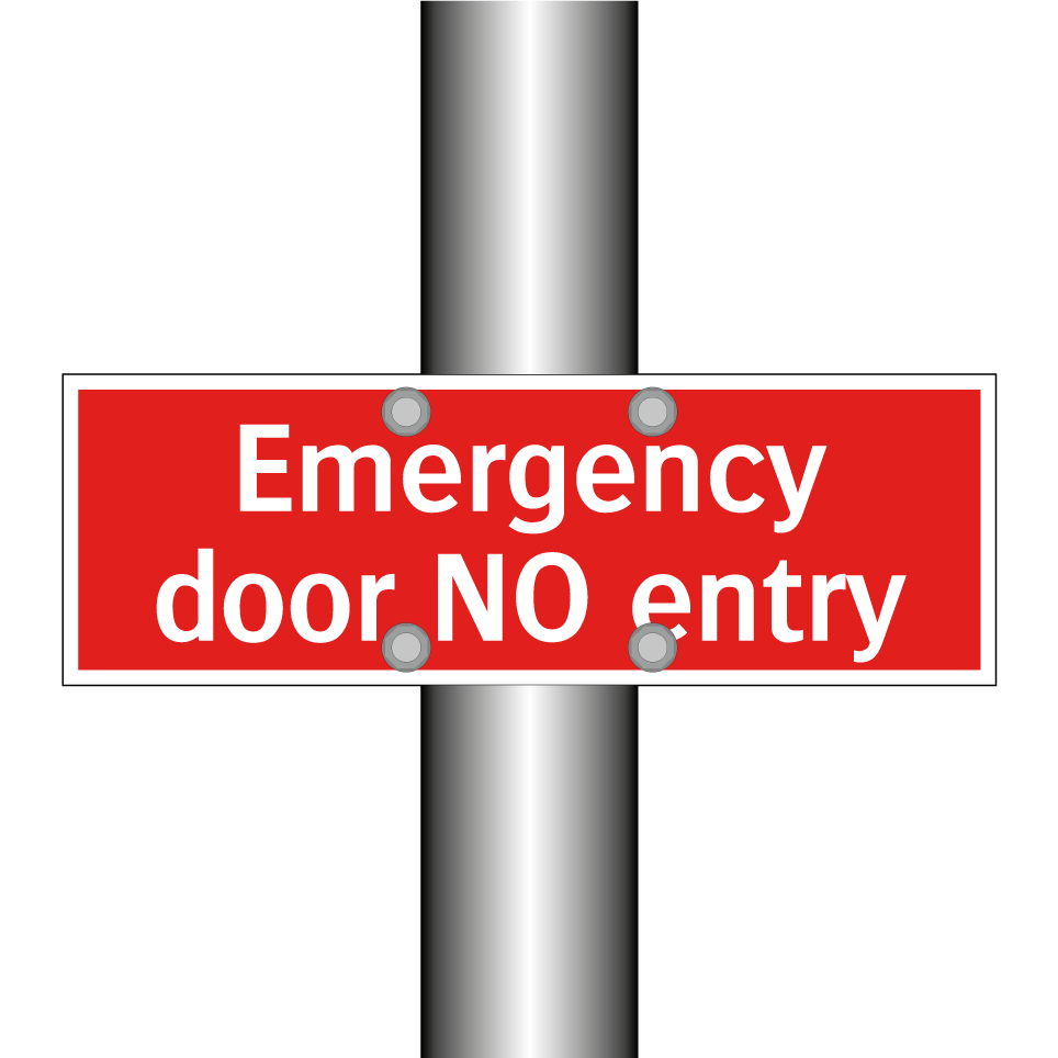 Emergency door NO entry