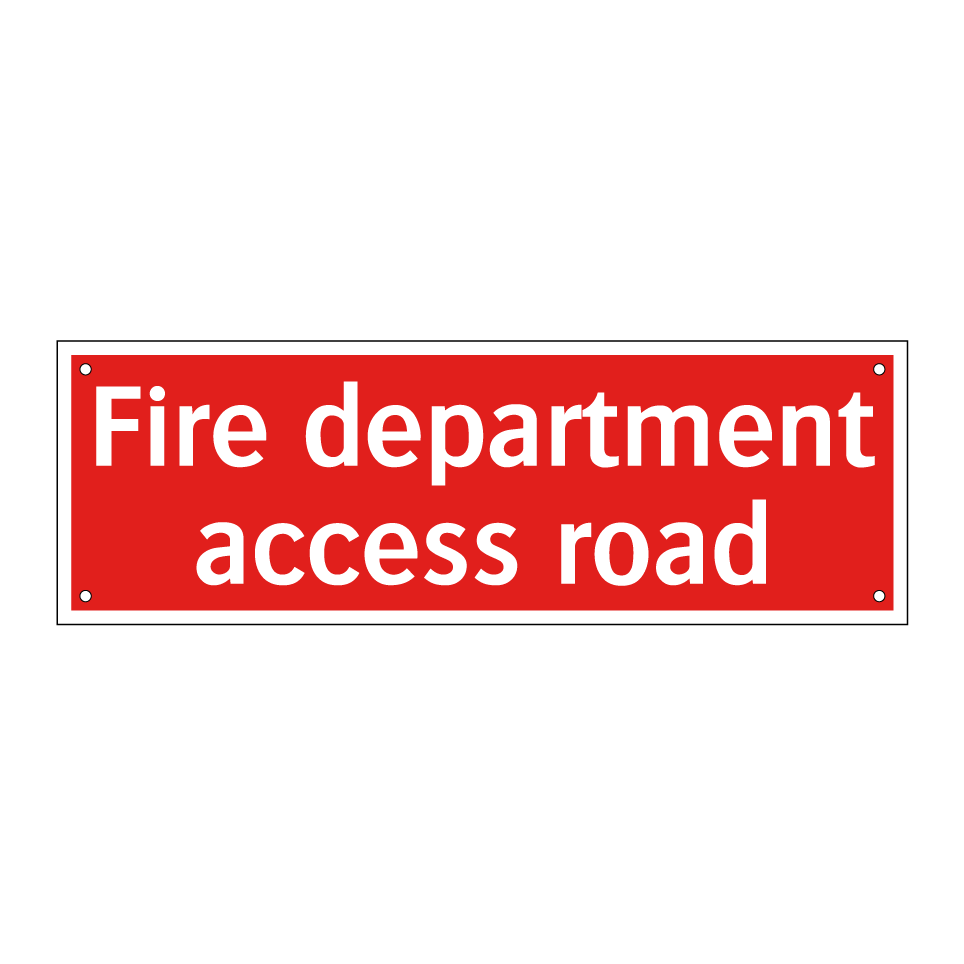 Fire department access road