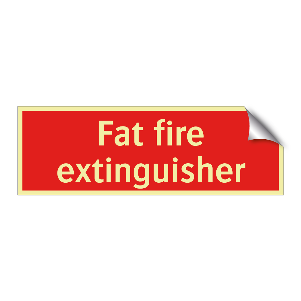 Fat fire extinguisher