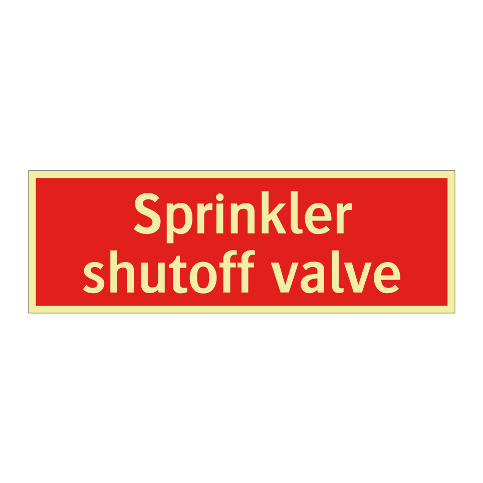 Sprinkler shutoff valve