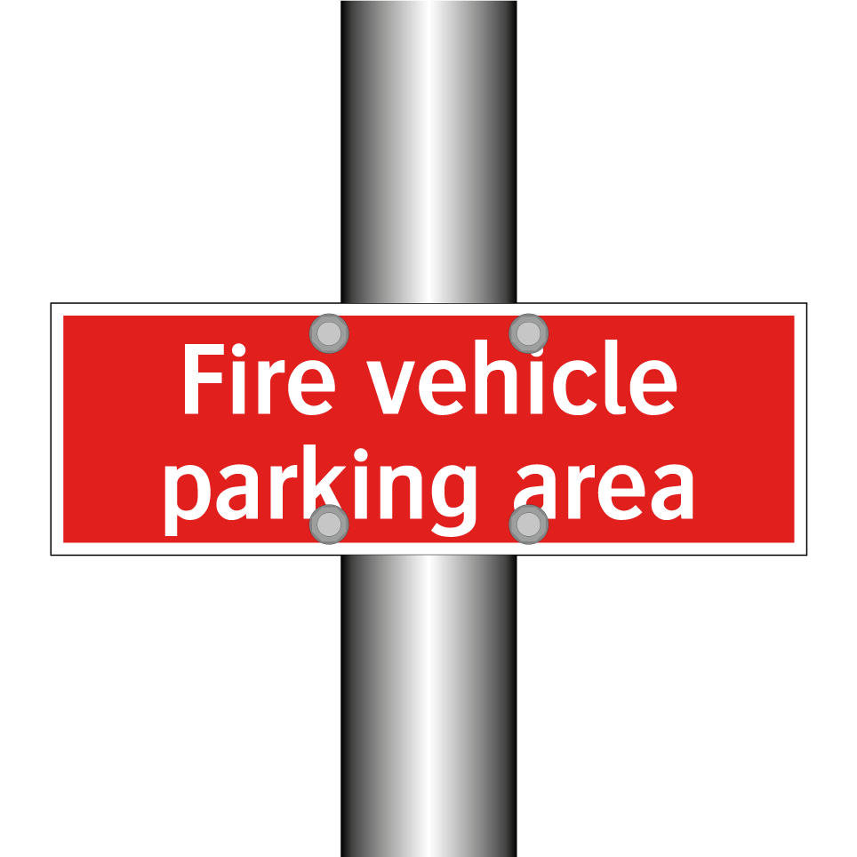 Fire vehicle parking area