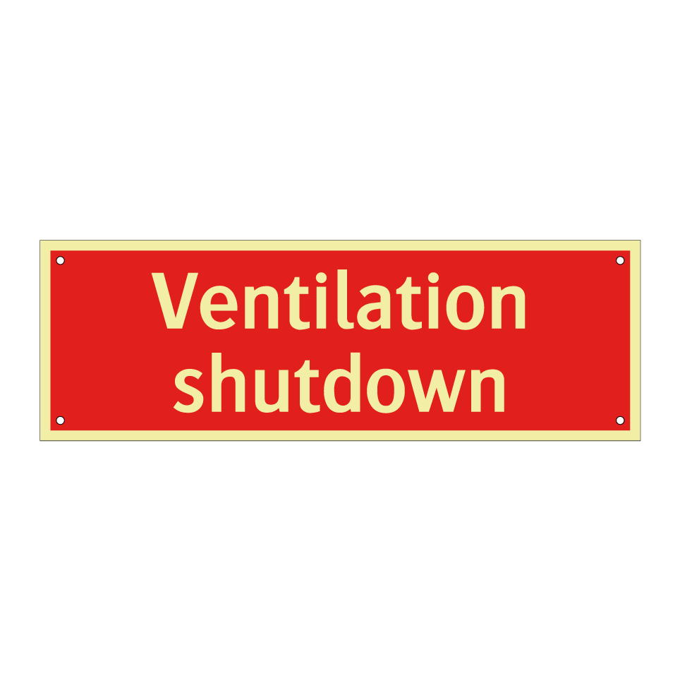 Ventilation shutdown