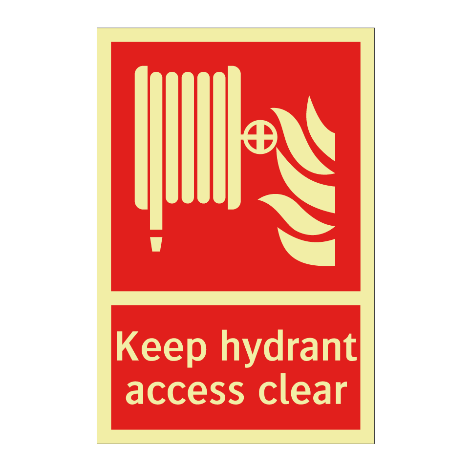 Keep hydrant access clear