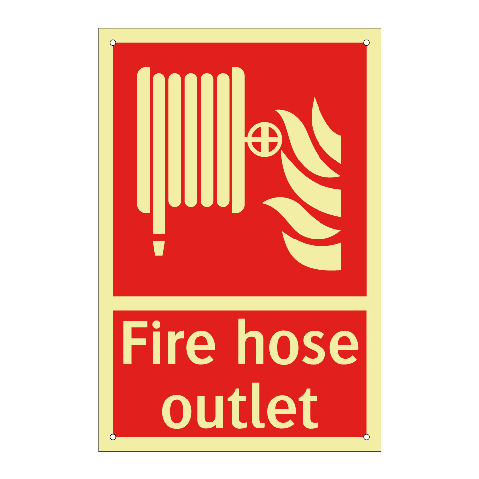 Fire hose outlet