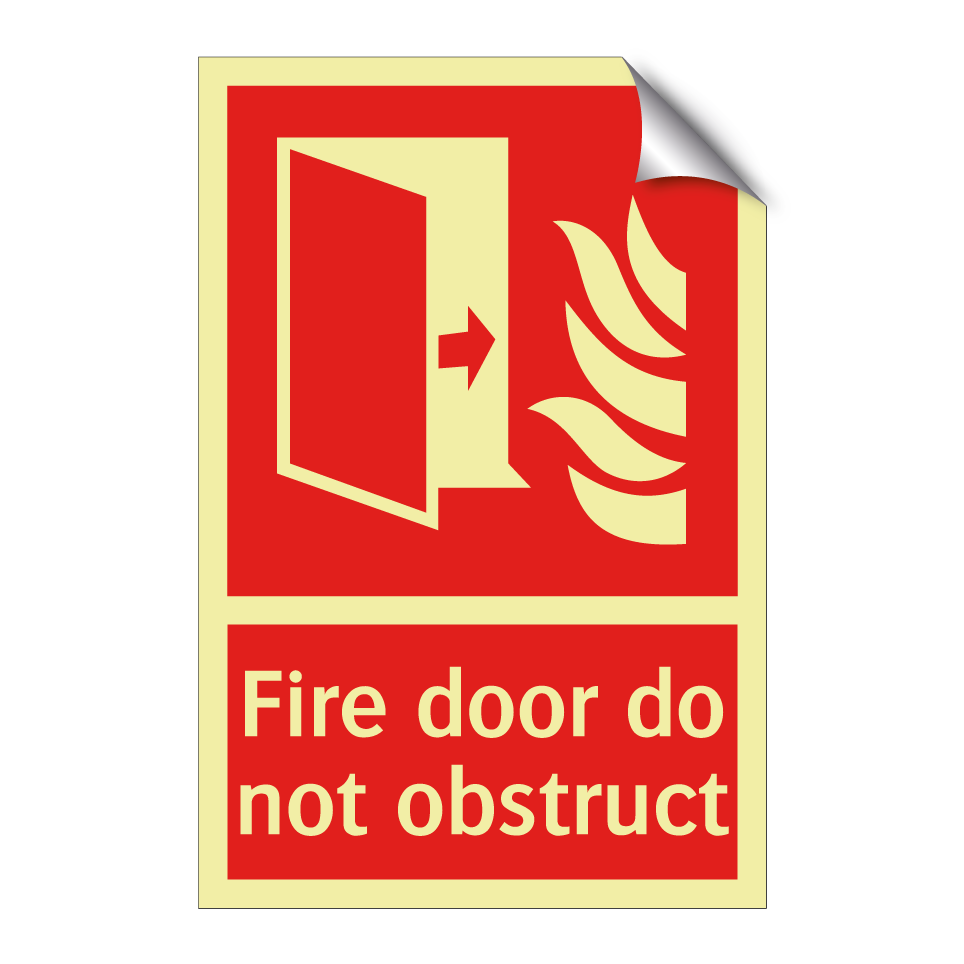 Fire door do not obstruct