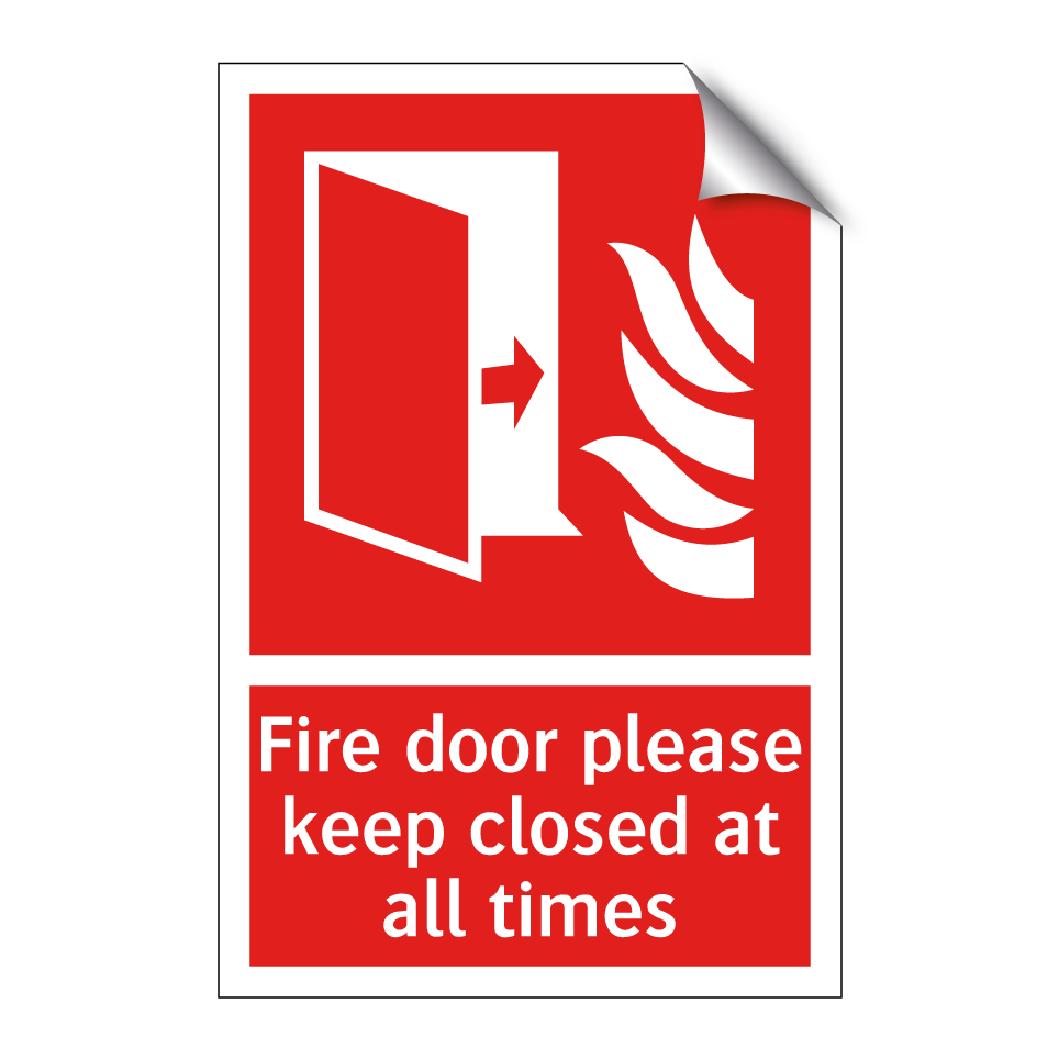 Fire door please keep closed at all times