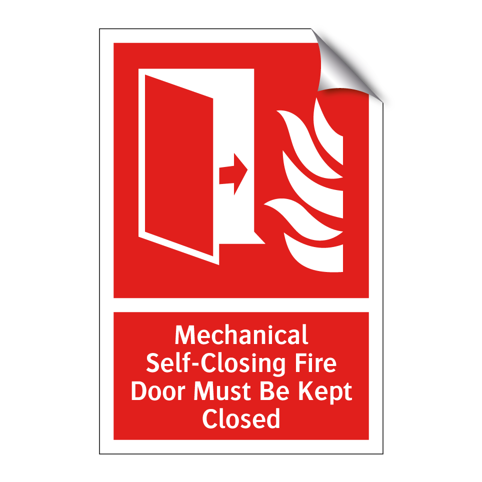 Mechanical Self-Closing Fire Door Must Be Kept Closed