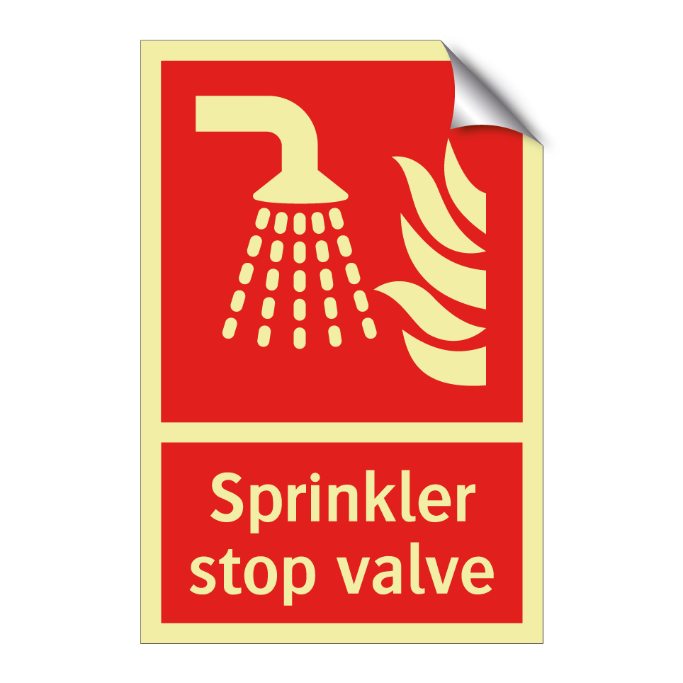 Sprinkler stop valve