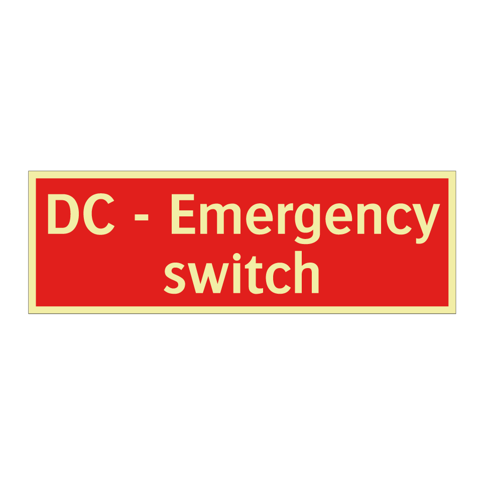 DC - Emergency switch