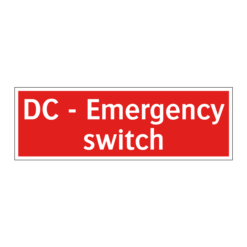 DC - Emergency switch
