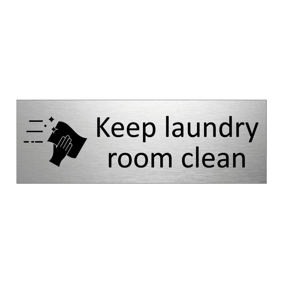 Keep laundry room clean