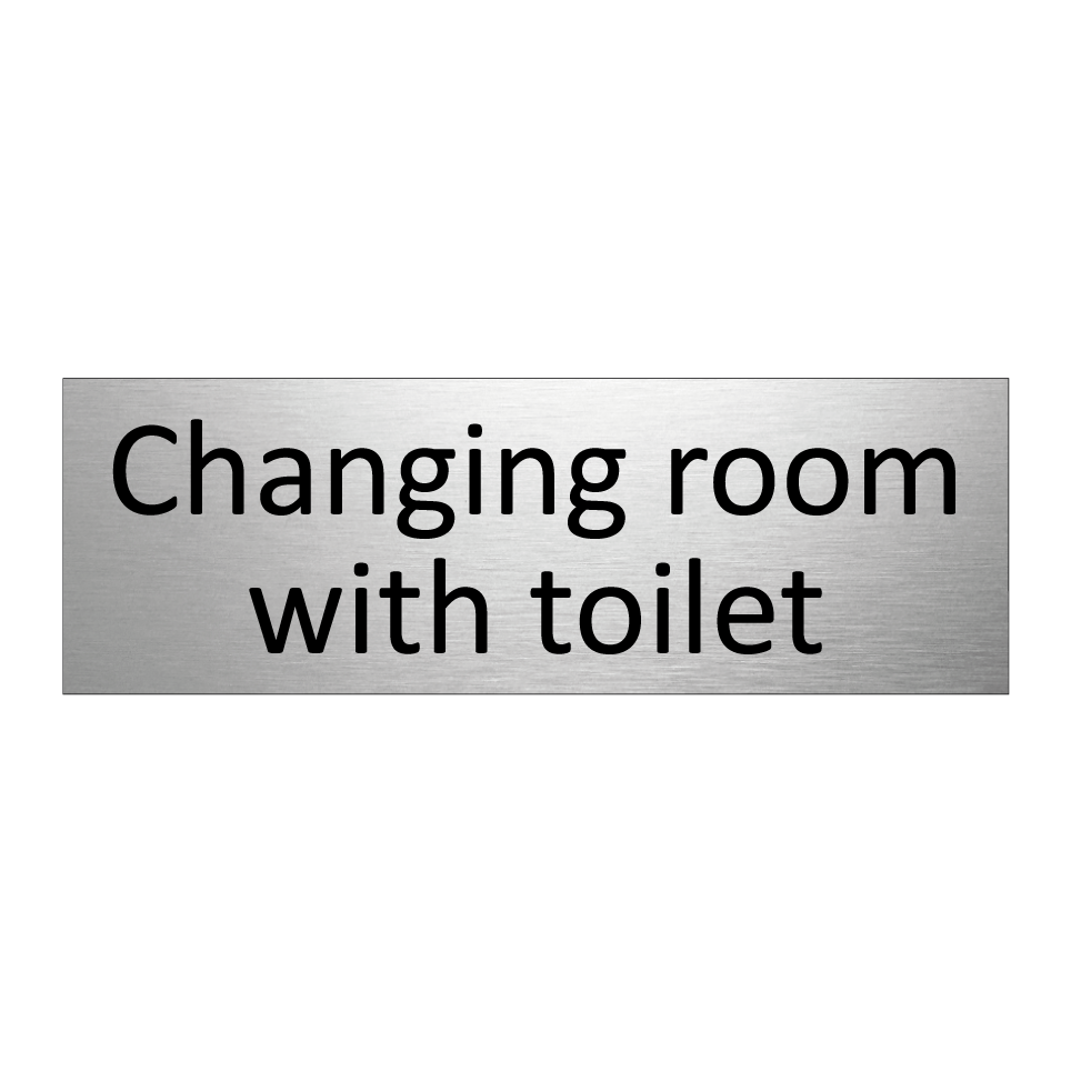 Changing room with toilet