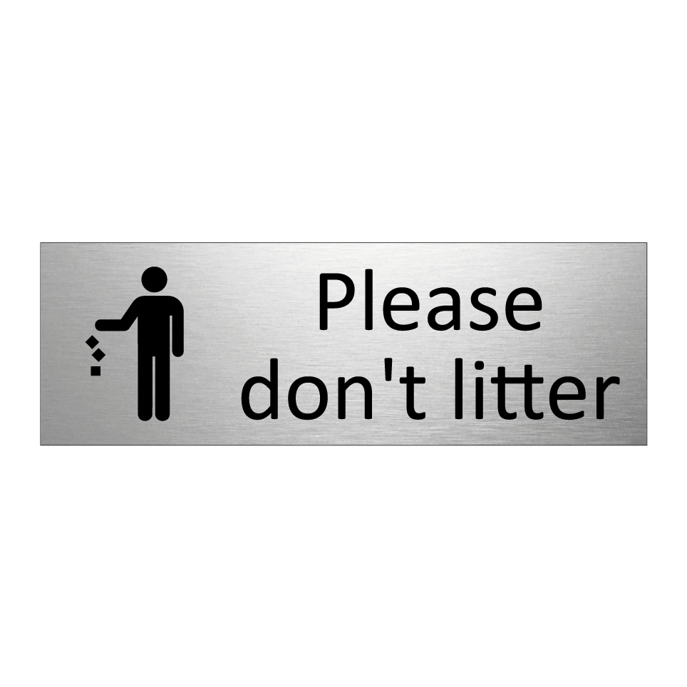 Please don't litter