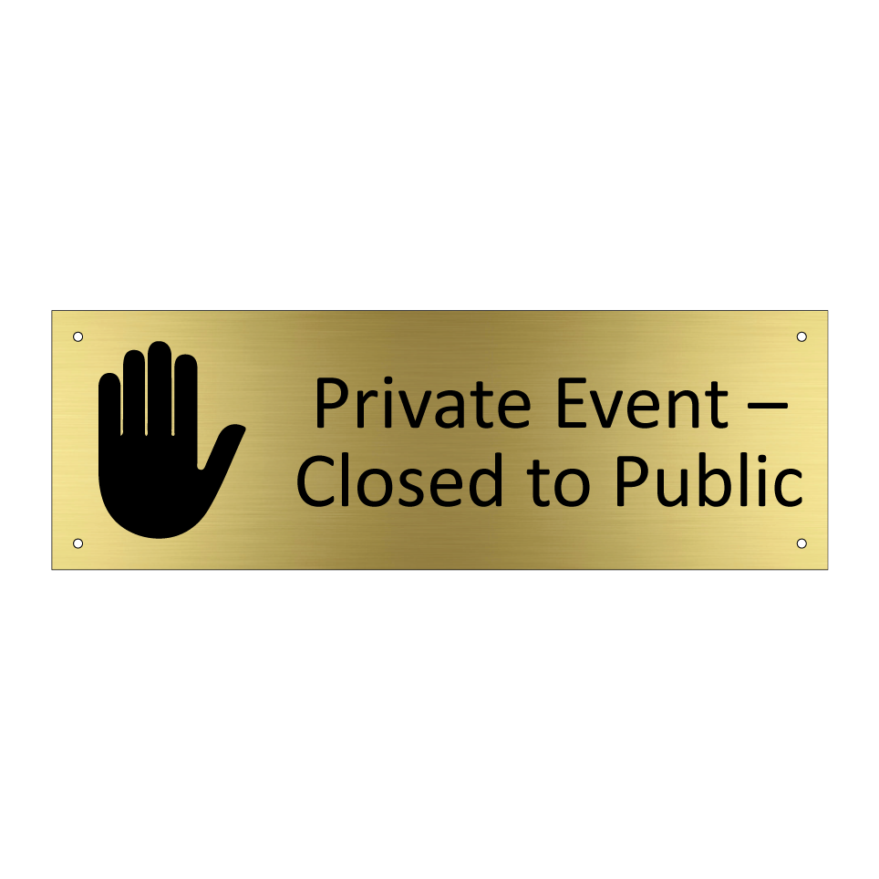 Private Event – Closed to Public