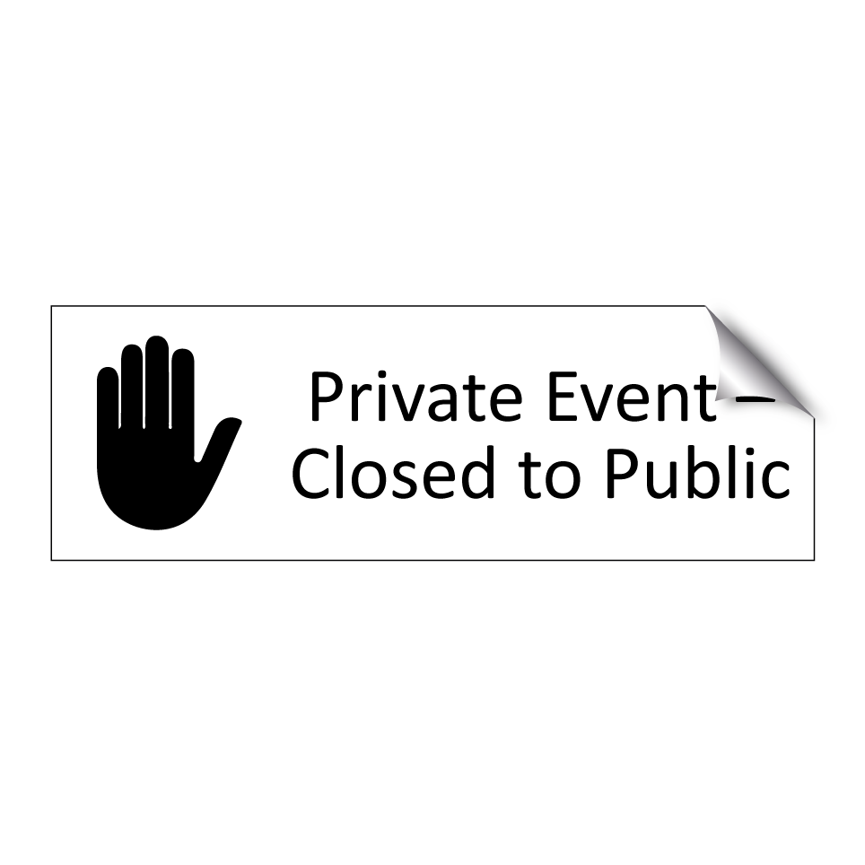 Private Event – Closed to Public