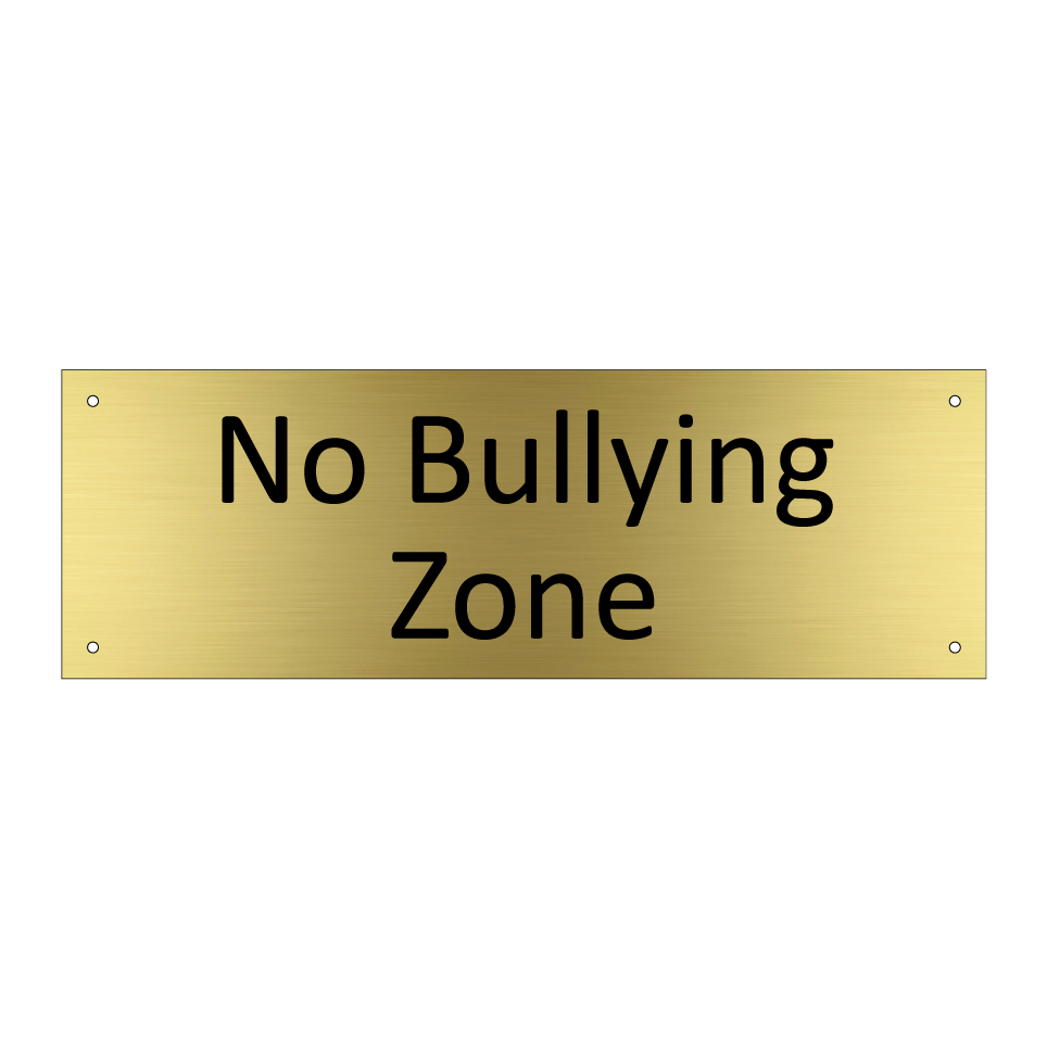 No Bullying Zone