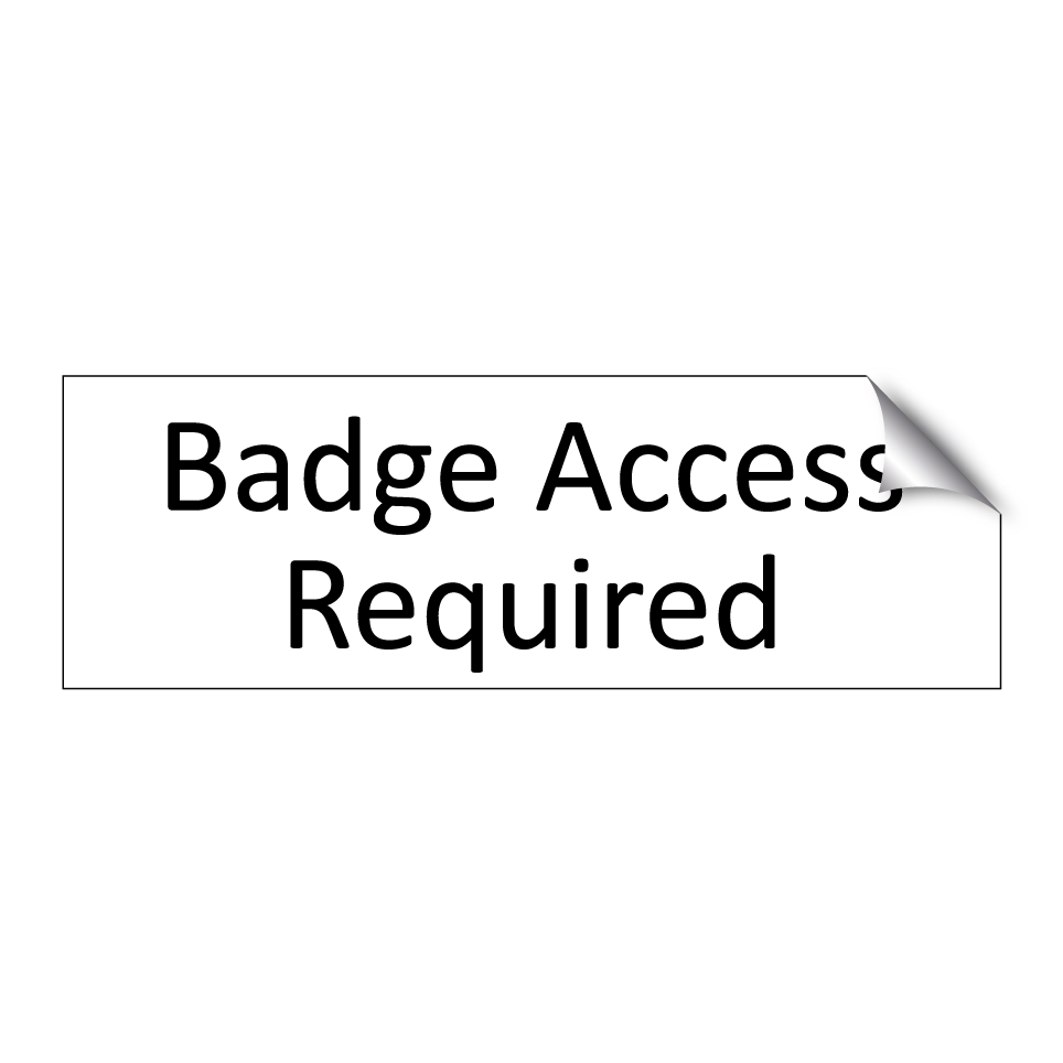 Badge Access Required