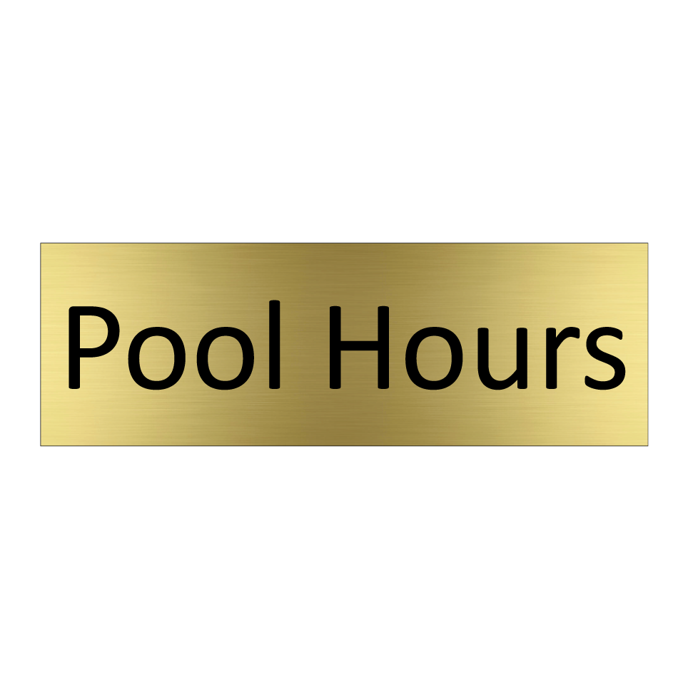 Pool Hours