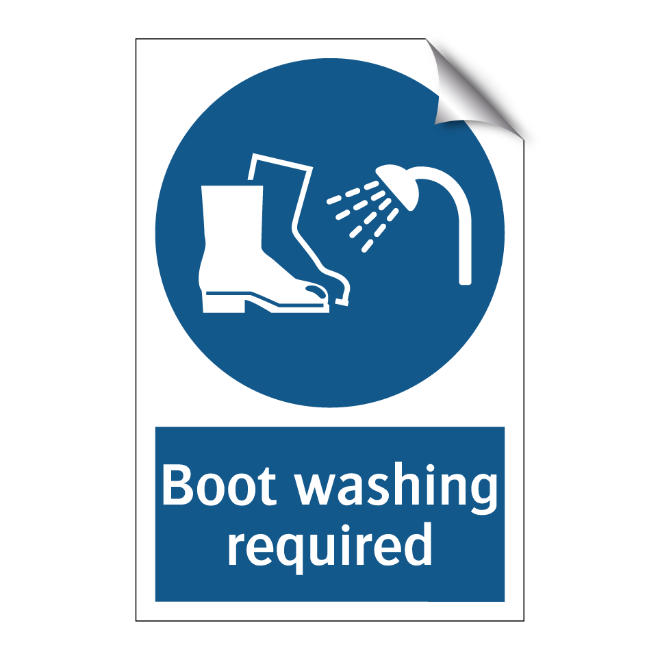 Boot washing required