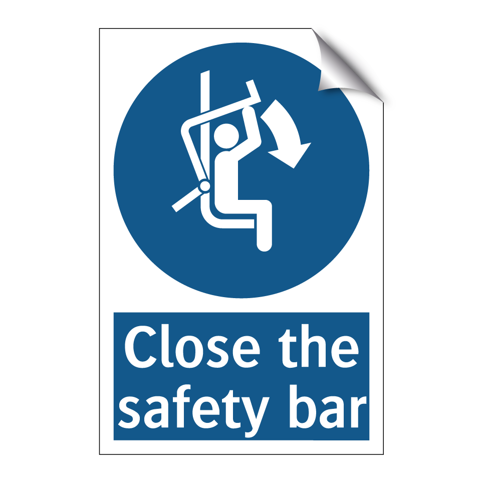 Close the safety bar