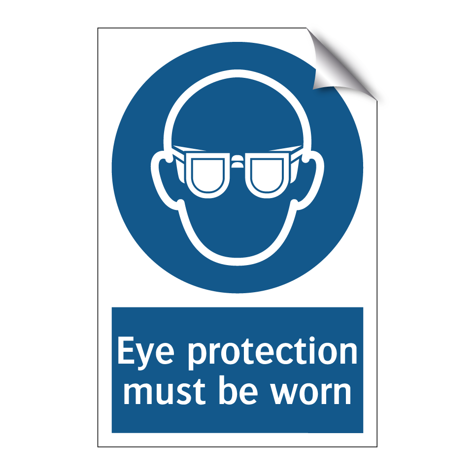 Eye protection must be worn