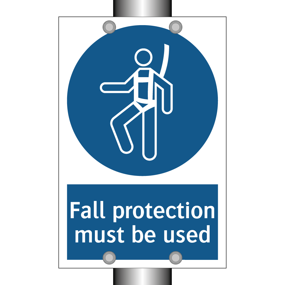 Fall protection must be used