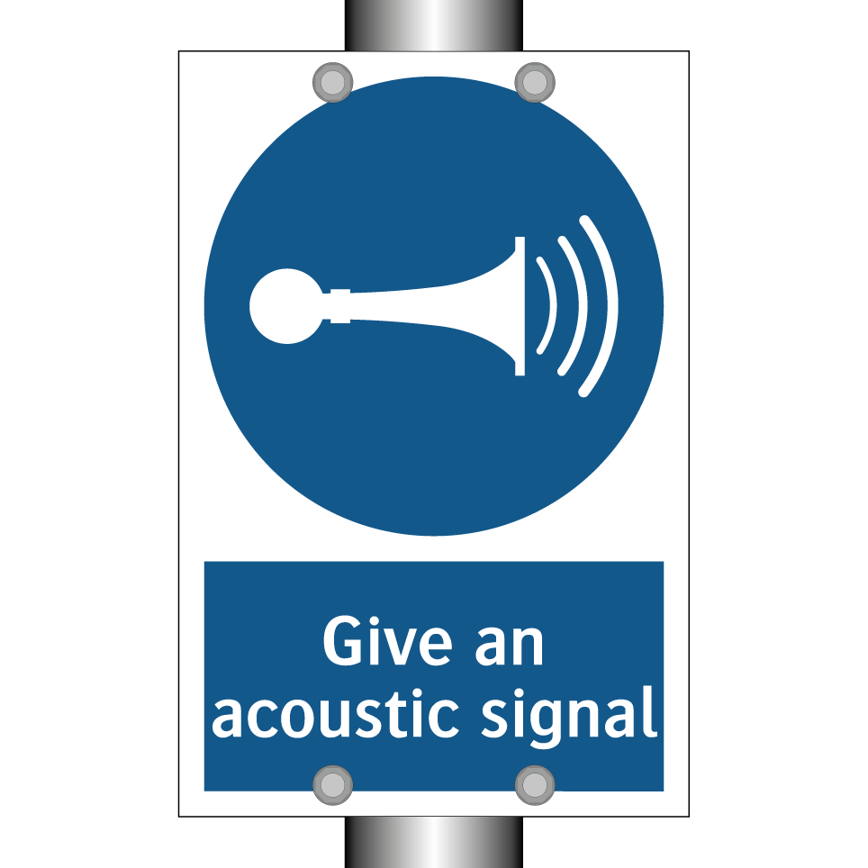 Give an acoustic signal
