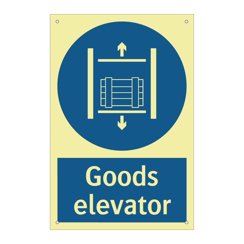 Goods elevator
