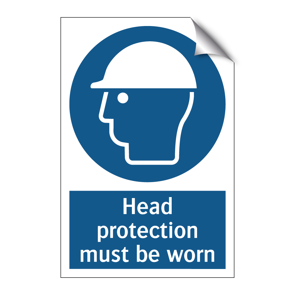 Head protection must be worn