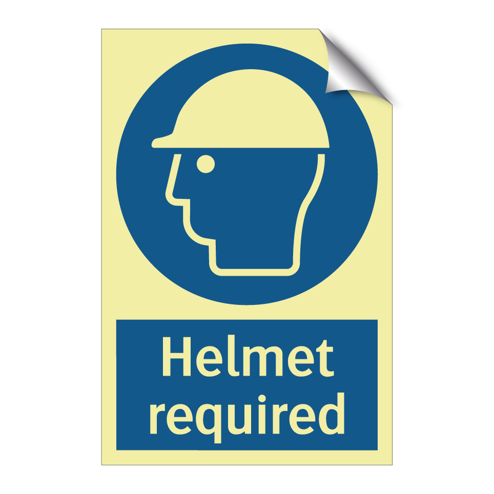 Helmet required