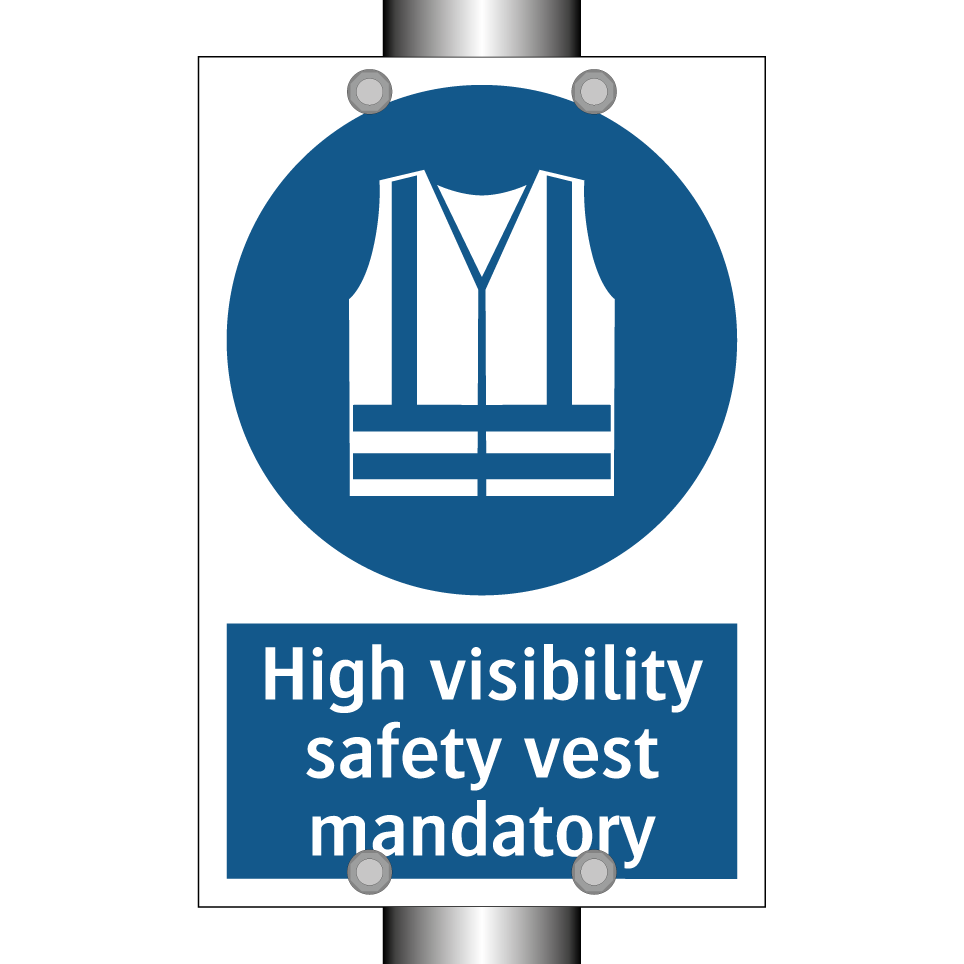 High visibility safety vest mandatory