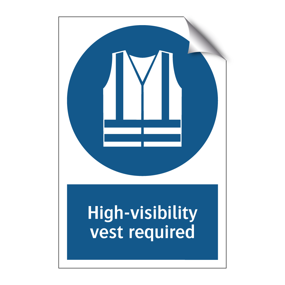 High-visibility vest required