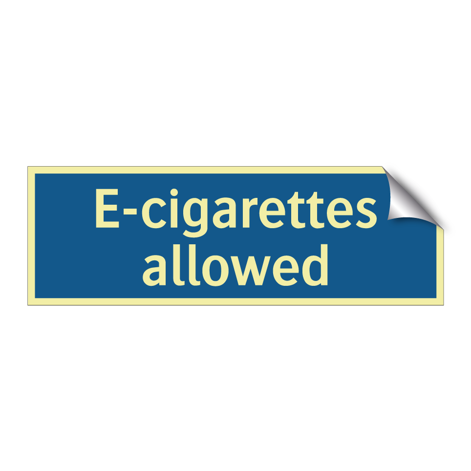 E-cigarettes allowed