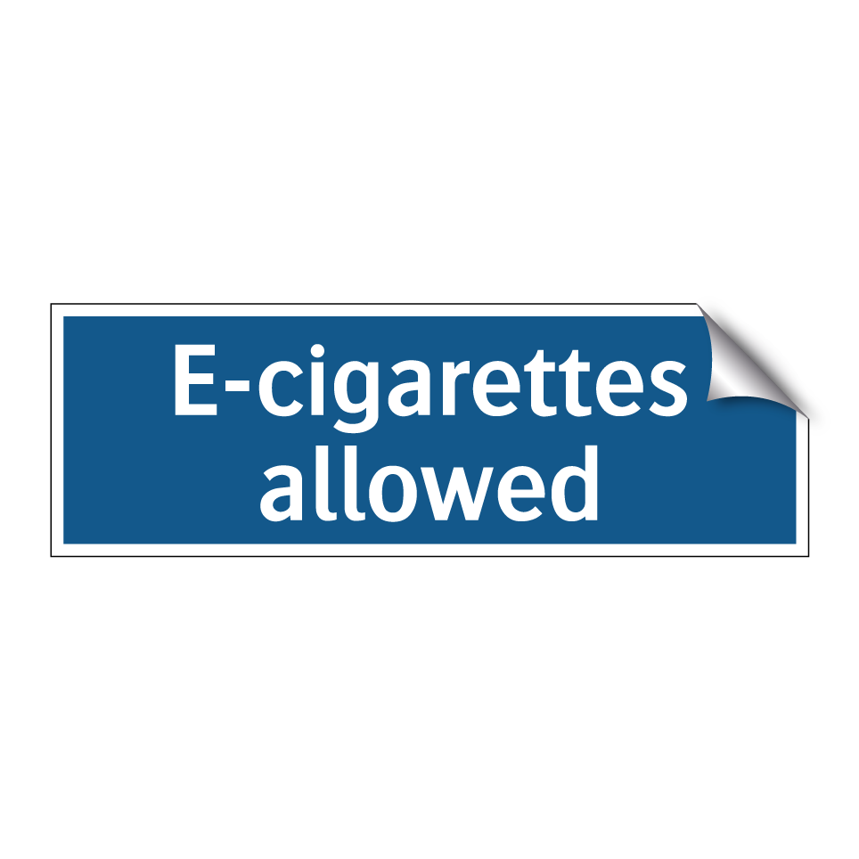 E-cigarettes allowed
