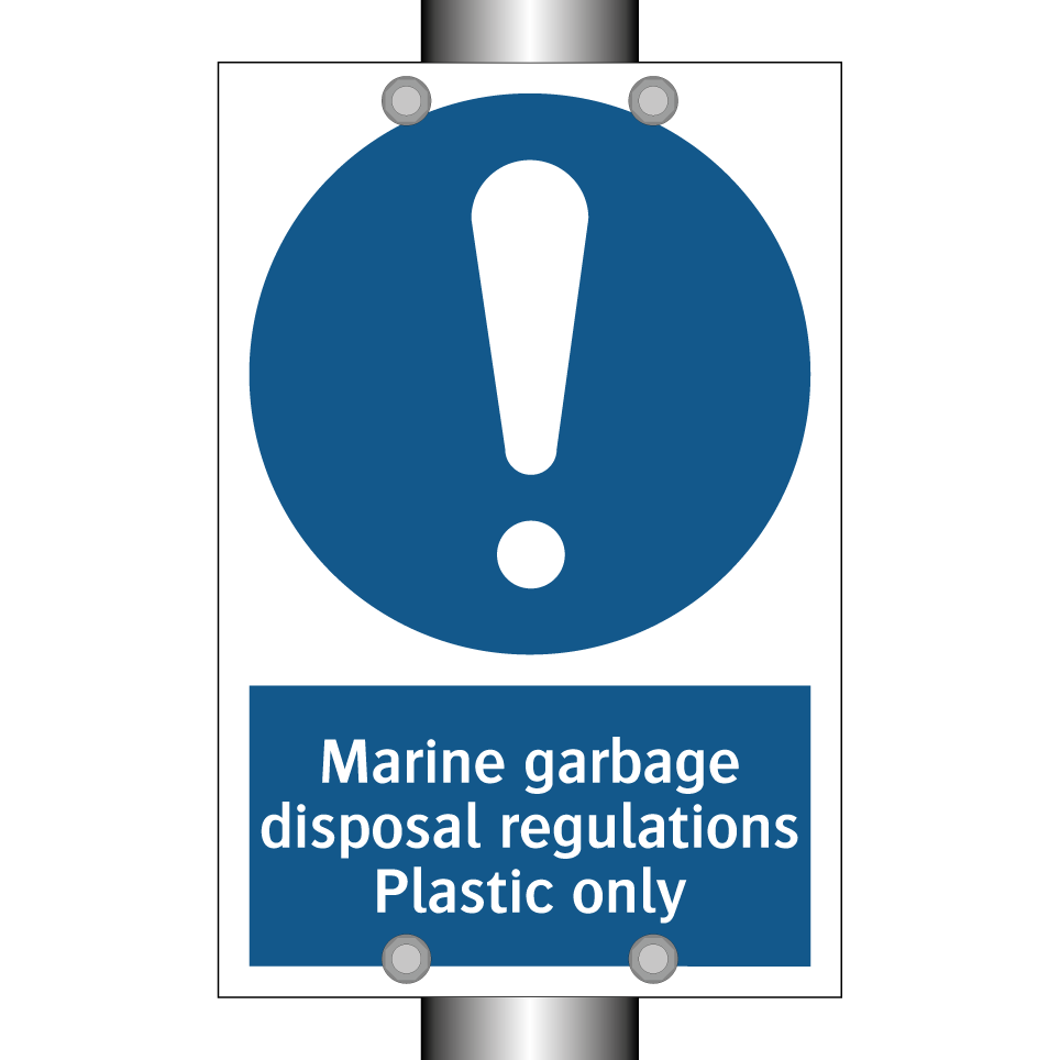 Marine garbage disposal regulations Plastic only