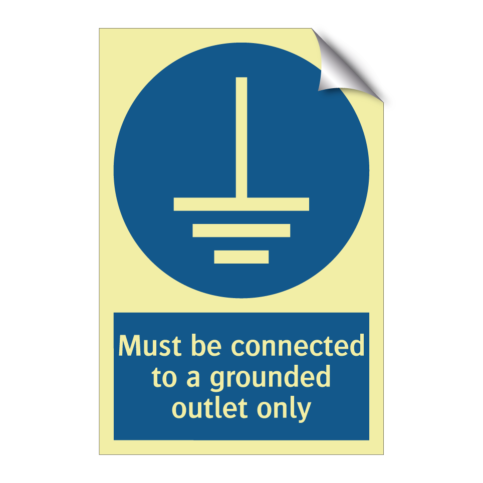 Must be connected to a grounded outlet only