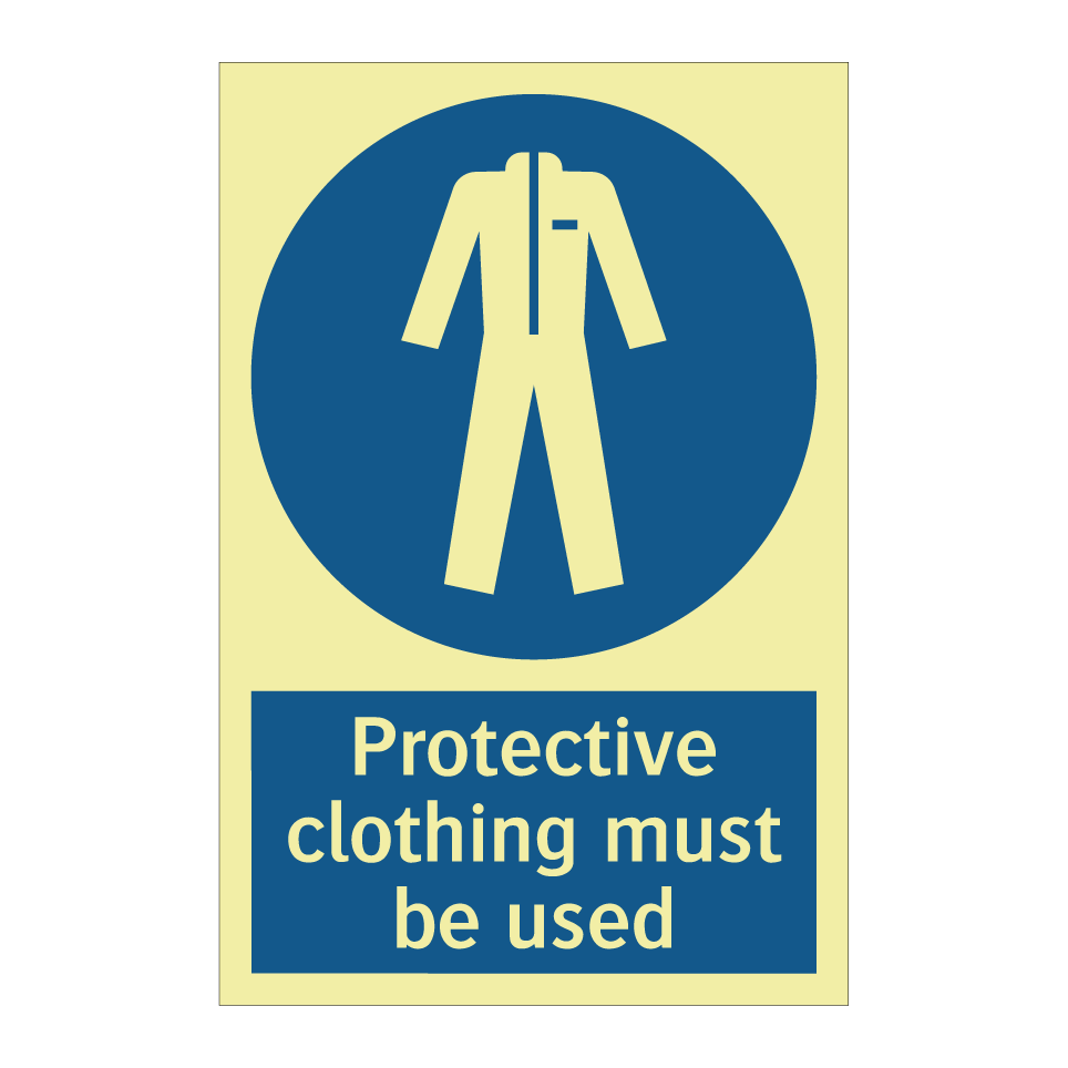 Protective clothing must be used