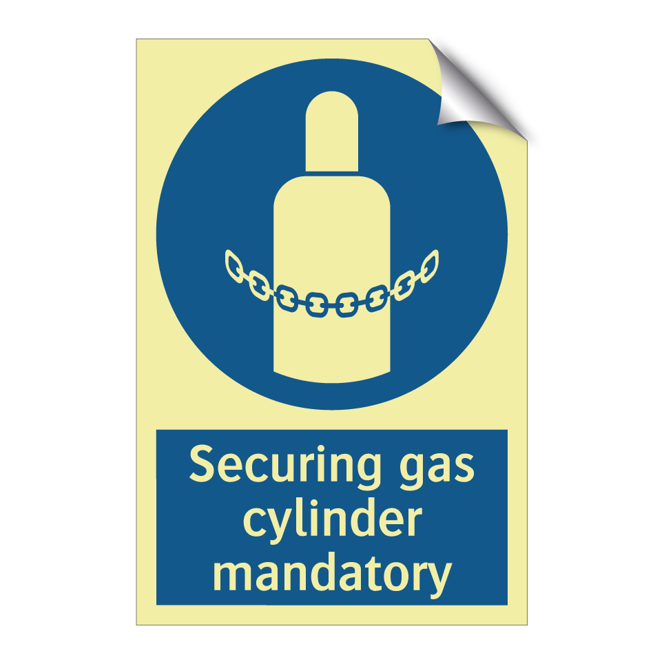 Securing gas cylinder mandatory