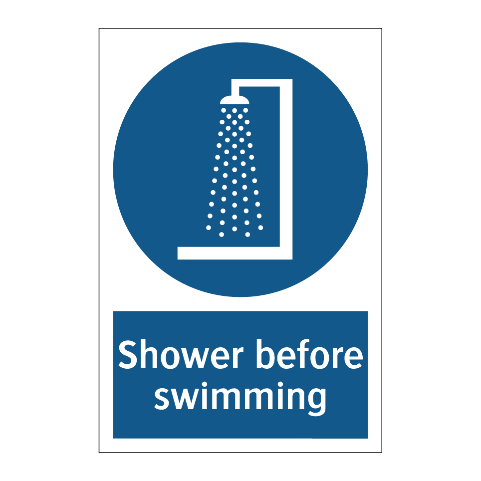 Shower before swimming